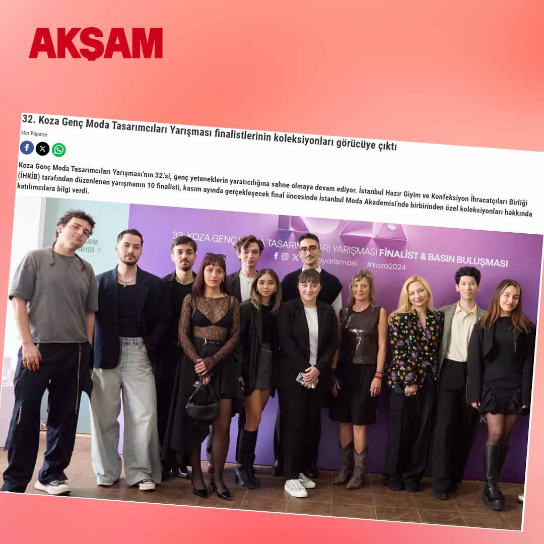 Akşam - 32.Koza Genç Moda Tasarımcıları Yarışması Finalistlerinin Koleksiyonları Görüncüye Çıktı