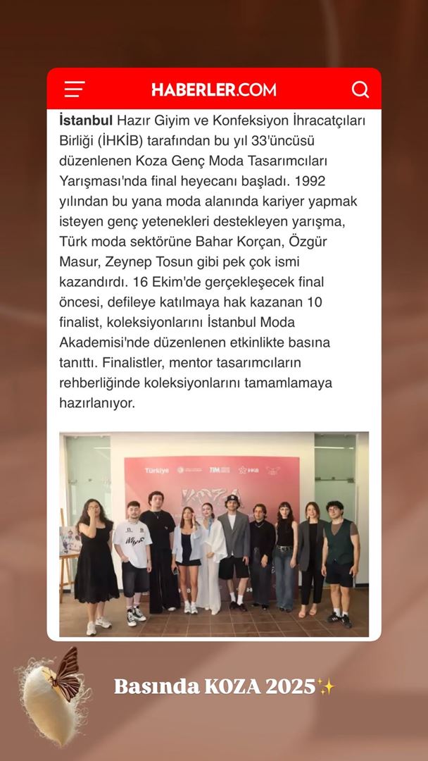 Koza Yarışması Finalistleri Koleksiyonlarını Tanıttı, Kavramlarla Moda Buluşturuldu