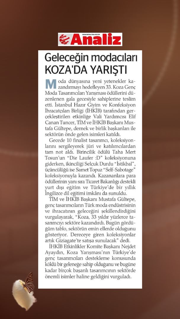 Geleceğin Modacıları Koza'da Yarıştı